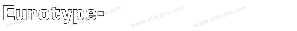 Eurotype字体转换