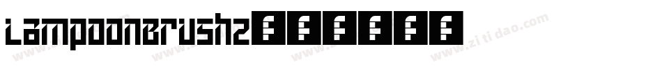 LampoonBrush2字体转换