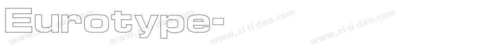 Eurotype字体转换