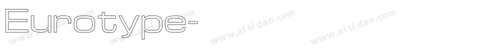 Eurotype字体转换