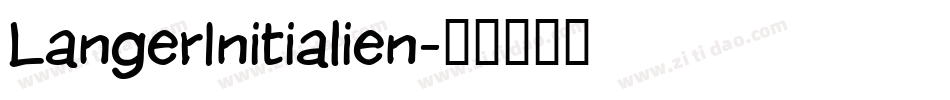 LangerInitialien字体转换