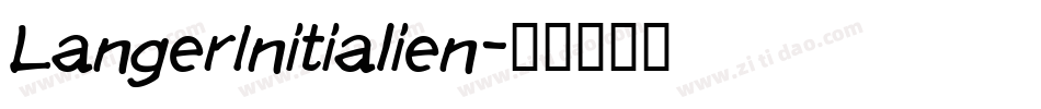 LangerInitialien字体转换