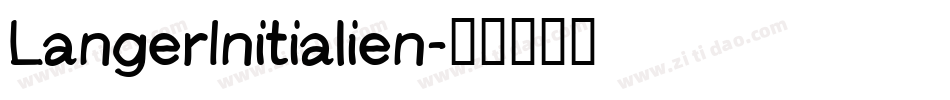 LangerInitialien字体转换