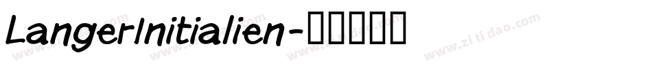 LangerInitialien字体转换