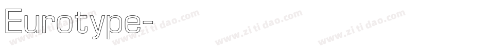 Eurotype字体转换