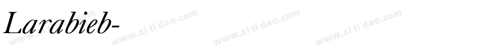 Larabieb字体转换