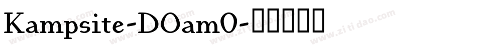 Kampsite-DOam0字体转换