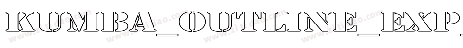 Kumba_Outline_Exp_It字体转换