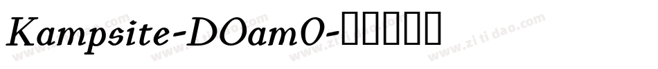 Kampsite-DOam0字体转换