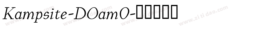 Kampsite-DOam0字体转换
