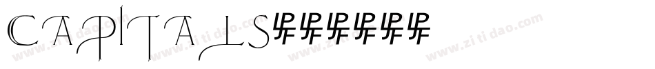Capitals字体转换