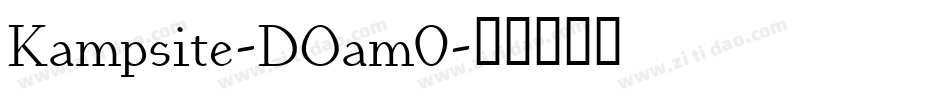 Kampsite-DOam0字体转换