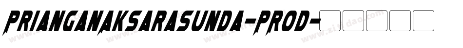 PrianganAksaraSunda-PRod字体转换