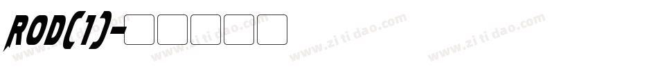 Rod(1)字体转换