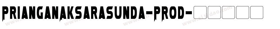 PrianganAksaraSunda-PRod字体转换