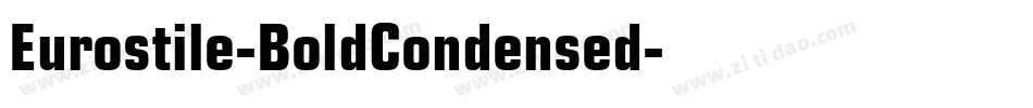 Eurostile-BoldCondensed字体转换