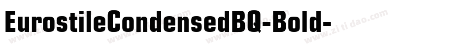 EurostileCondensedBQ-Bold字体转换