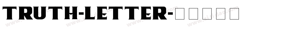 Truth-Letter字体转换