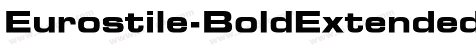 Eurostile-BoldExtendedTwo字体转换