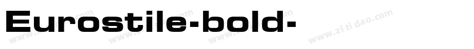 Eurostile-bold字体转换