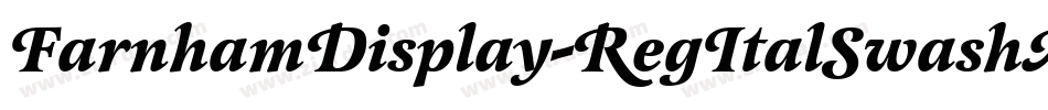 FarnhamDisplay-RegItalSwashAlt字体转换