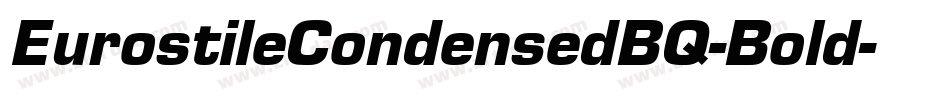 EurostileCondensedBQ-Bold字体转换