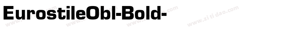 EurostileObl-Bold字体转换
