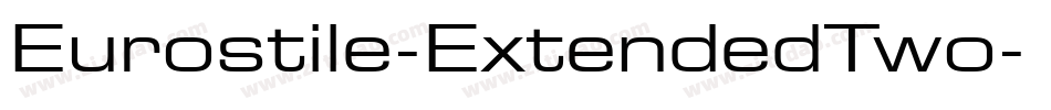 Eurostile-ExtendedTwo字体转换