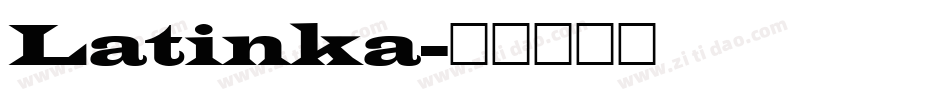 Latinka字体转换