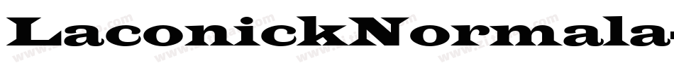 LaconickNormala-GvdA字体转换