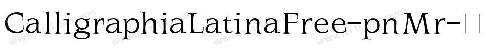 CalligraphiaLatinaFree-pnMr字体转换