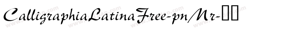 CalligraphiaLatinaFree-pnMr字体转换