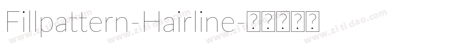 Fillpattern-Hairline字体转换