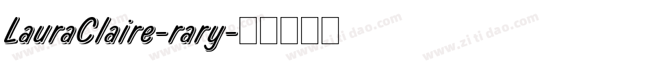 LauraClaire-rary字体转换