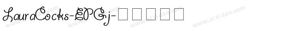 LauraCocks-EPGj字体转换