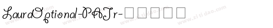 LauraOptional-PAJr字体转换