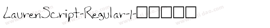 LaurenScript-Regular-1字体转换