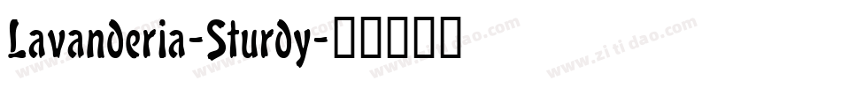 Lavanderia-Sturdy字体转换