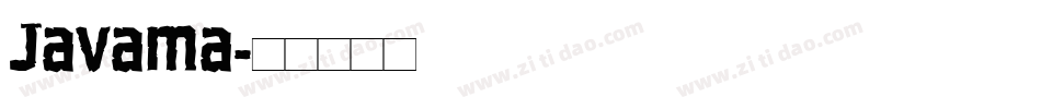 Javama字体转换