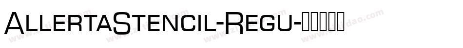 AllertaStencil-Regu字体转换
