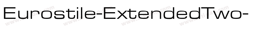 Eurostile-ExtendedTwo字体转换