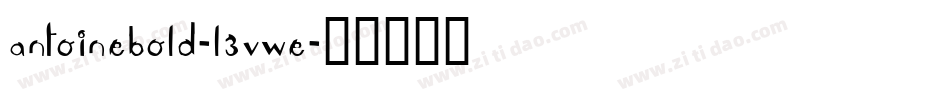 AntoineBold-L3VWE字体转换