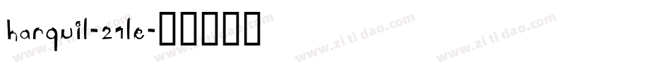 Harquil-21le字体转换