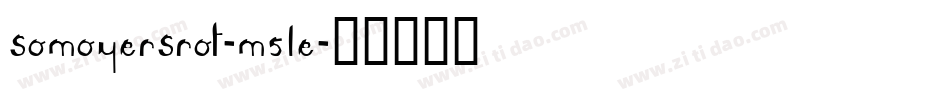 SomoyerSrot-M5Le字体转换