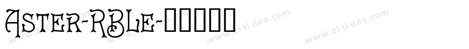 Aster-RBLe字体转换