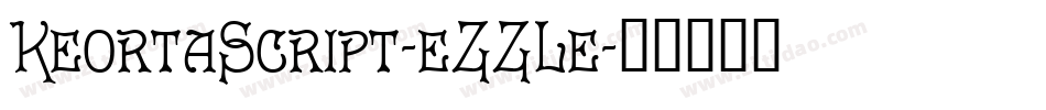 KeortaScript-eZZLe字体转换