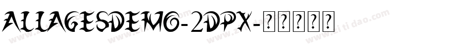 AllAgesDemo-2DPX字体转换
