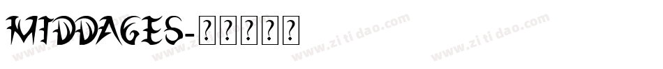 MiddAges字体转换
