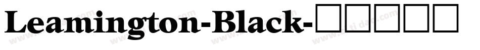 Leamington-Black字体转换