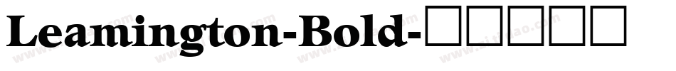 Leamington-Bold字体转换